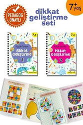 Küçük Dahiler Dikkat Geliştirme Seti (2 Kitap Takım) 7 + Yaş (Pedagog Onaylı) - İndigo Çocuk