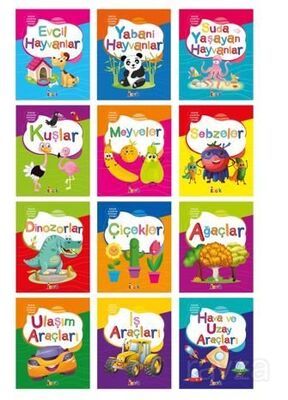 Küçük Kaşifin Boyama Kitabı (12 Kitap) - 1