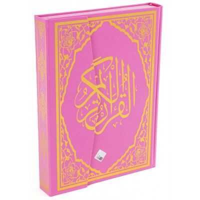 Rahleboy Bilgisayar Hatlı Diyanet Mühürlü Kuranı Kerim Pembe - 1
