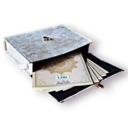 Kur’an-ı Kerim 30 Cüz Hatim Seti Bilgisayar Hatlı Rahle Boy Krem - 3