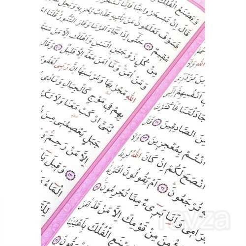 Kur'an-ı Kerim Bilgisayar Hatlı Pembe Renk Hafız Boy (Kur-an 039) Sesli Kur-an - 1