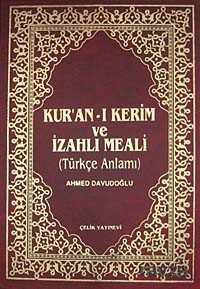 Kur'an-ı Kerim ve İzahlı Meali / Türkçe Anlamı (4 Renkli Cami Boy Kutulu) - Çelik Yayınevi