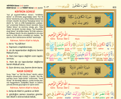 Kur’an-ı Kerim ve Renkli Kırık Kelime Meali Rahle Boy (Kod:088) - 2