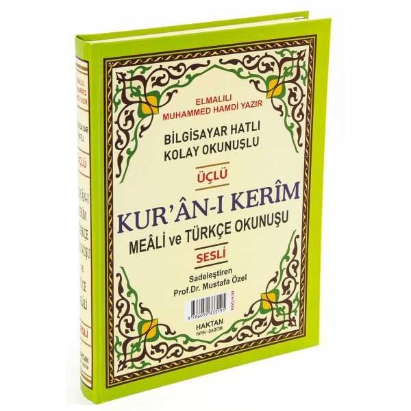 Kur’an-ı Kerim ve Türkçe Okunuşlu Üçlü Meal (Orta Boy) Kod: H-58) - 1