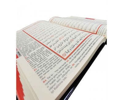 Kur’an-ı Kerim ve Yüce Meali (Cami Boy 2 Renk Mühürlü) - 4