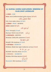 Kuran-ı Kerimi Tecvid ile Okumaya Hazırlık Elifbası - 8