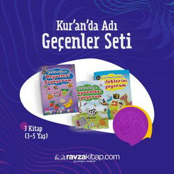 Kuranda Adi Geçenler Seti 3 Kitap Boyama (3-5 Yas) - Aksa Çocuk