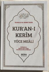 Kurani Kerim Yüce Meali Büyük Boy Sadece Meal Sert Kapak Beyaz - Seda Yayınları