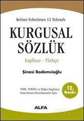 Kurgusal Sözlük (2 cilt birarada) / İngilizce Türkçe Kelime Ezberleten 12 Tekrarlı - Alfa Yayınları