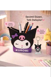 Kuromi Kalemlik Organizer Kalem Kutusu Düzenleyici Kuromi Anahtarlik Hediyeli - Hobbi Tasarim