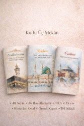 Kutlu Üç Mekan Defter Üçlüsü Çizgisiz A6 - Hobbi Tasarim