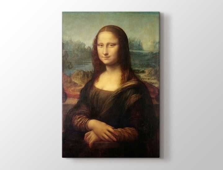 Leonardo da Vinci - Mona Lisa Tablo |80 X 80 cm| - 1