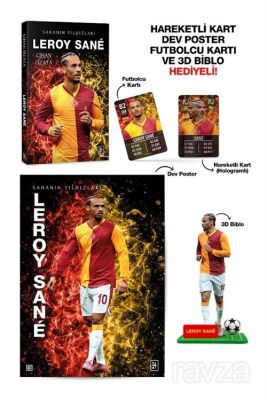 Leroy Sane / Sahanın Yıldızları - 3D Biblo, Hareketli Kart, Dev Poster ve Futbolcu Kartı Hediyeli! - 1