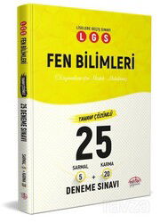 LGS Fen Bilimleri (5 Sarmal + 20 Karma) 25 Deneme Sınavı - Editör Yayınları
