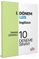 LGS I. Dönem İngilizce Çözümlü 10 Deneme Sınavı - Editör Yayınları