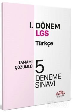 LGS I. Dönem Türkçe Çözümlü 5 Deneme Sınavı - 1