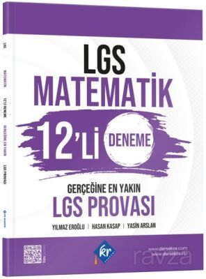 LGS Matematik 12'li Deneme Gerçeğine En Yakın LGS Provası - KR Eğitim Yayınları