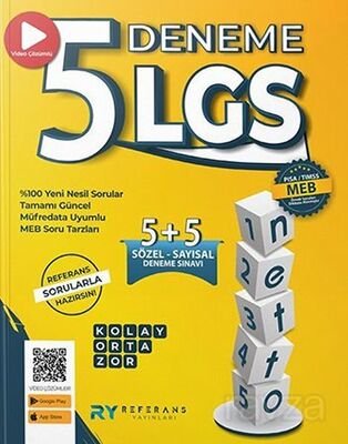 LGS Netto Tamamı Video Çözümlü 5 Fasikül Genel Deneme Seti Kolay-Orta-Zor - 1