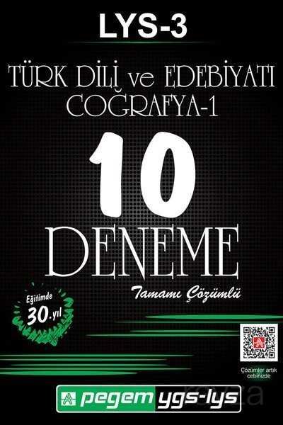 LYS 3 Türk Dili ve Edebiyatı - Coğrafya 1 Tamamı Çözümlü 10 Deneme - 1