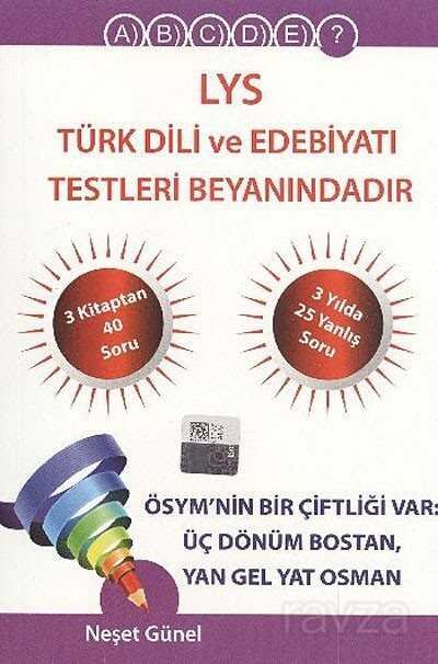 LYS Türk Dili ve Edebiyatı Testleri Beyanındadır - 1