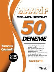 Maarif MEB- AGS- Mevzuat 50 Deneme - Temsil Kitap