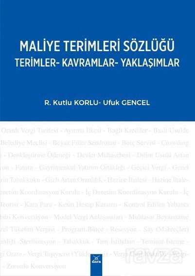 Maliye Terimleri Sözlüğü - Dora Yayınları