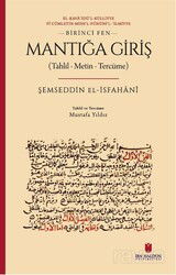 Mantığa Giriş (Tahlil - Metin - Tercüme) - İbn Haldun Üniversitesi Yayınları