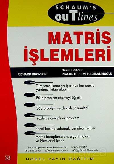 Matris İşlemler/Schaum's Outlines - Nobel Yayın Dağıtım