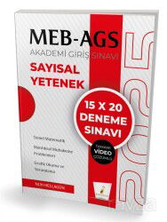 MEB - AGS Hazırlık Sayısal Yetenek 15x20 Tamamı Video Çözümlü Deneme Sınavı - Pelikan Tıp Teknik Yayınları