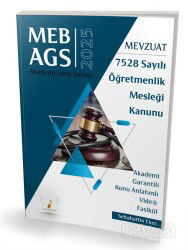 MEB - AGS Mevzuat Bilgisi 7528 Sayılı Öğretmenlik Mesleği Kanunu Konu Anlatımlı Video Fasikül - Pelikan Tıp Teknik Yayınları