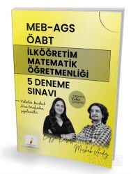 MEB - AGS ÖABT İlköğretim Matematik Öğretmenliği 5 Deneme Sınavı Tamamı Video Çözümlü - Pelikan Tıp Teknik Yayınları