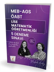 MEB - AGS ÖABT Lise Matematik Öğretmenliği 5 Deneme Sınavı Tamamı Video Çözümlü - Pelikan Tıp Teknik Yayınları