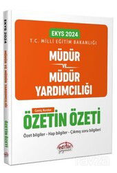 Meb Müdür Ve Müdür Yardımcılığı Özetin Özeti - Editör Yayınları