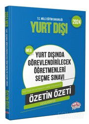 Meb Yurt Dışında Görevlendirilecek Öğretmenleri Seçme Sınavı Özetin Özeti - Editör Yayınları