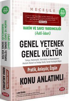 Mecelle Hakim Ve Savcı Yardımcılığı (Adli-İdari) Genel Yetenek - Genel Kültür Konu Anlatımlı - 1