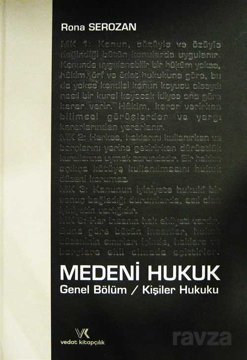 Medeni Hukuk - Genel Bölüm-Kişiler Hukuku - 1