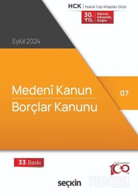 Medeni Kanun Borçlar Kanunu (Cep Kitabı) - 1