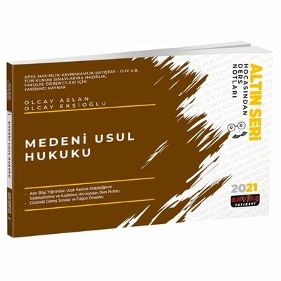 Medeni Usul Hukuku Hocasından Ders Notları - 1