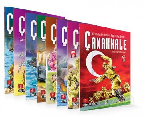 Mehmetçiğin Kanının Bayraklaştığı Yer Çanakkale (8 Kitap Takım) - Damla Yayınları