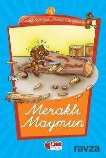 Meraklı Maymun -6 / Eğik Yazı Masal Kitaplarım - Çilek Yayınları