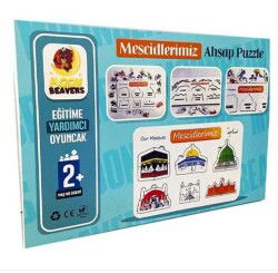 Mescidlerimiz Ahşap Puzzle (2+ Yaş) - Moonbeavers Oyuncak