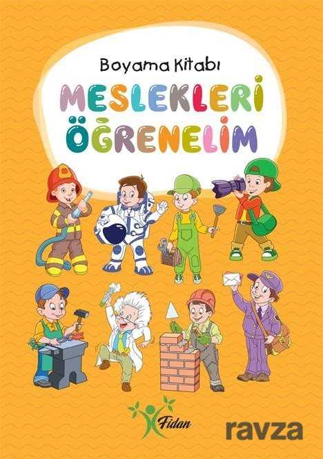 Meslekleri Öğrenelim Boyama Kitabı - Fidan Yayınları