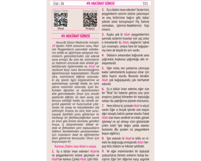 Metinsiz Kuranı Kerim Meali (Cep Boy-Turkuaz-Kod:108) - 2