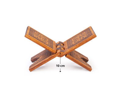 Mini Boy Selçuklu Yakma Desenli Ahsap Rahle - 3