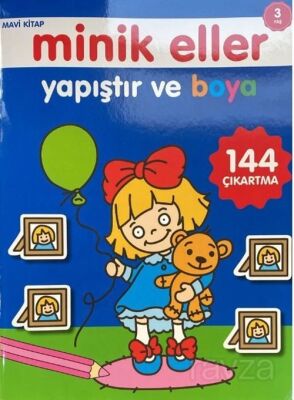 Minik Eller Yapıştır Ve Boya - Mavi Kitap - 1