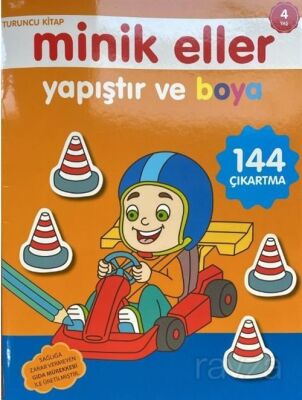 Minik Eller Yapıştır Ve Boya - Turuncu Kitap - 1