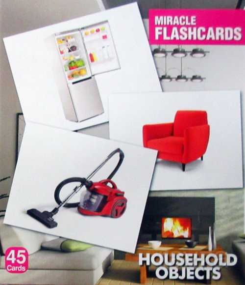 Miracle Flashcards Charts Household Objects (45 Cards) - 1