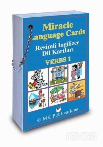 Miracle Language Cards - Verbs 1 / Resimli İngilizce Dil Kartları - 1
