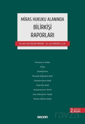 Miras Hukuku Alanında Bilirkişi Raporları - 1