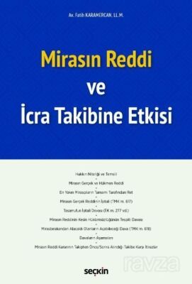 Mirasın Reddi ve İcra Takibine Etkisi - 1